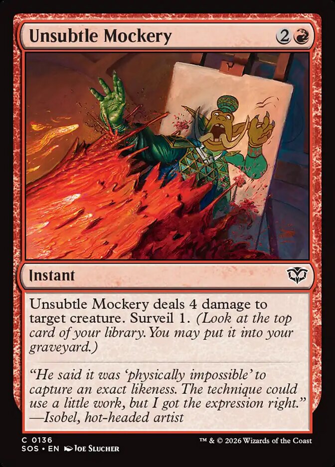 Unsubtle Mockery Foil
