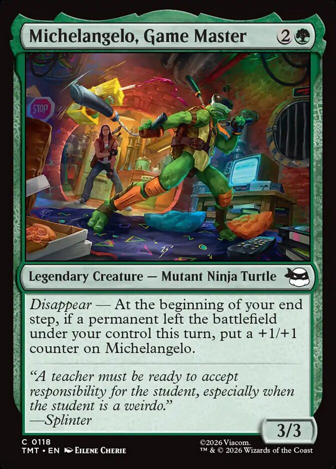Michelangelo, Game Master Foil