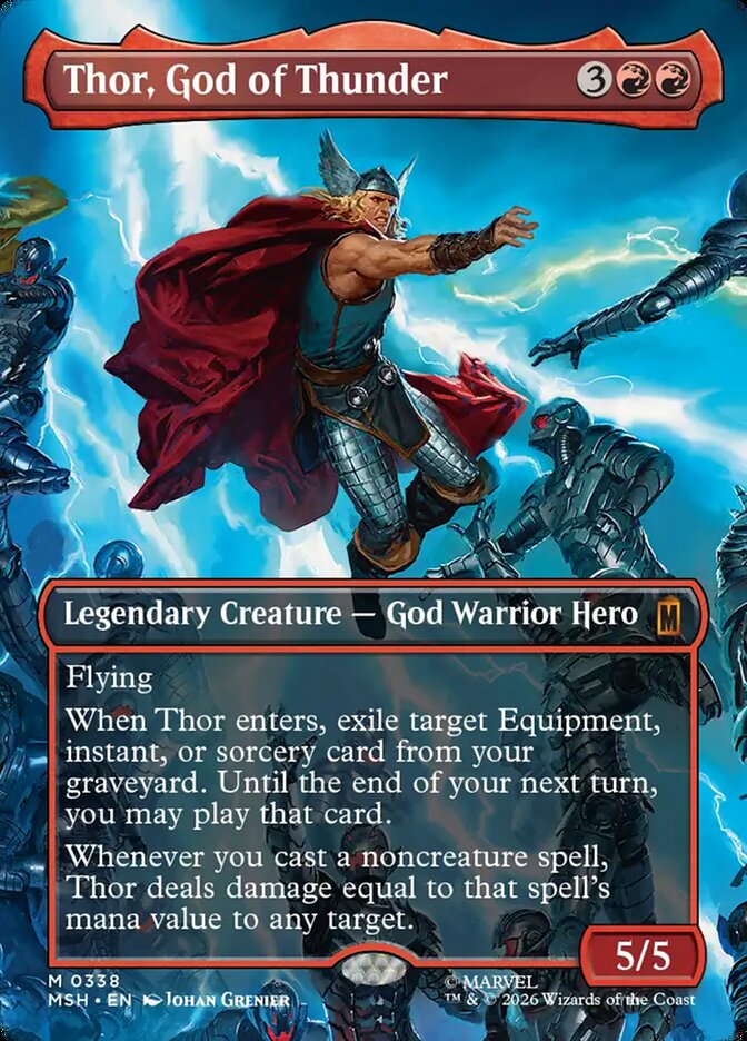 Thor, God of Thunder Borderless Scene Foil