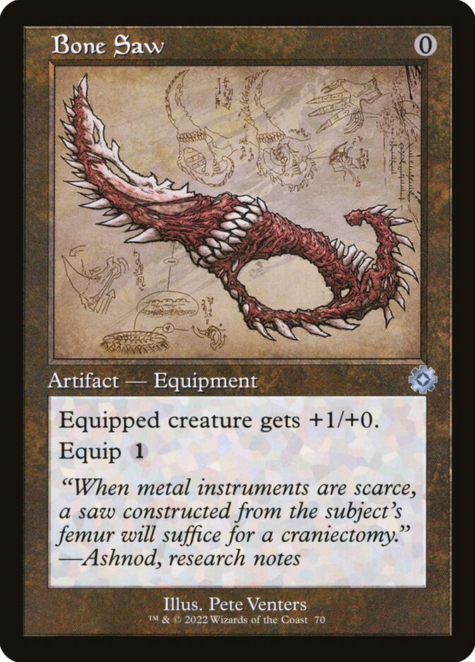 Bone Saw Retro Frame Foil