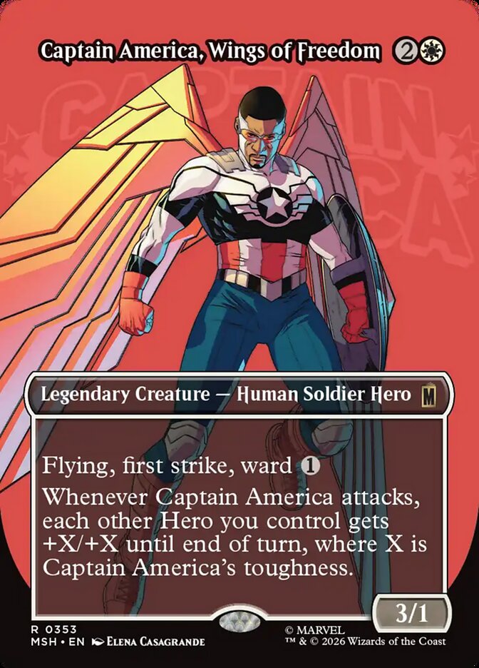 Captain America, Wings of Freedom Borderless Logo