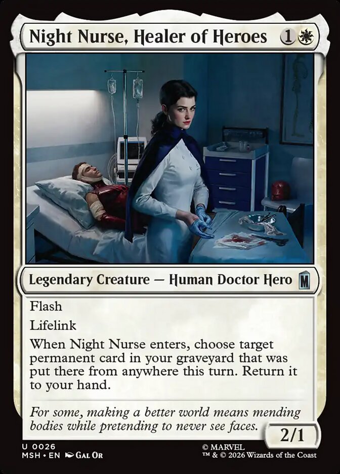 Night Nurse, Healer of Heroes Foil