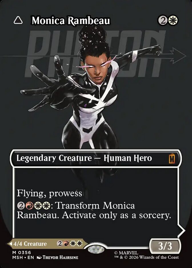 Monica Rambeau // Photon, Living Light Borderless Logo Foil