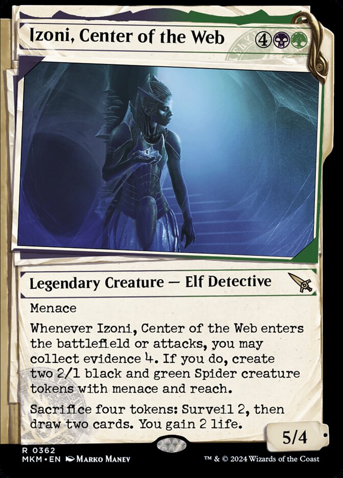 Izoni, Center of the Web Showcase Foil