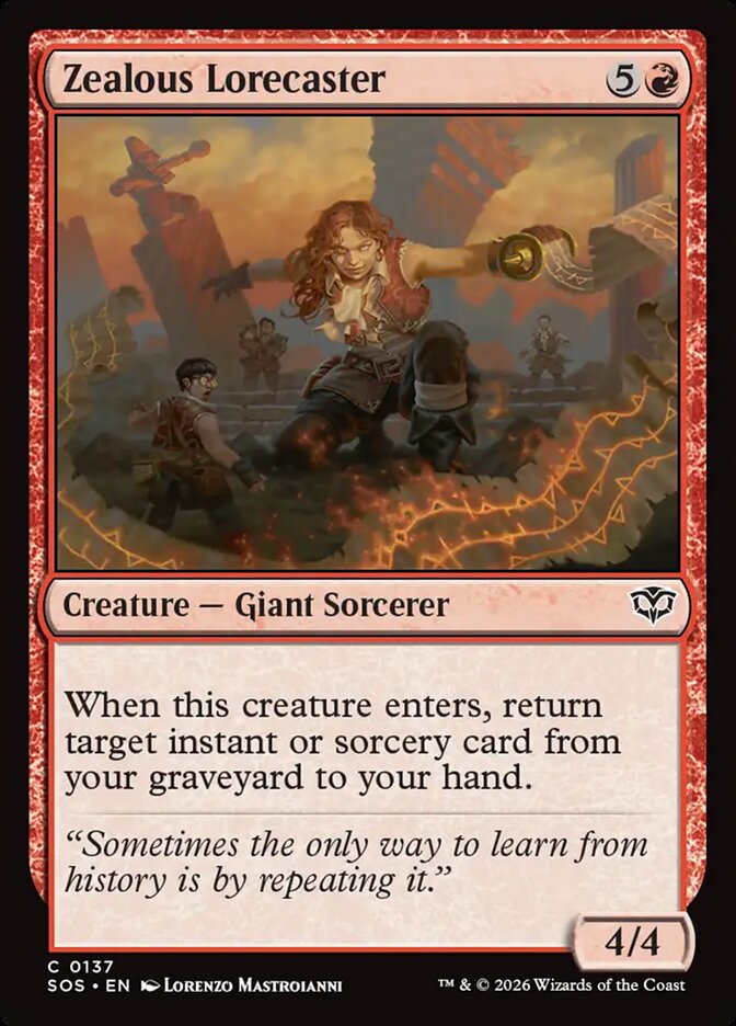 Zealous Lorecaster Foil