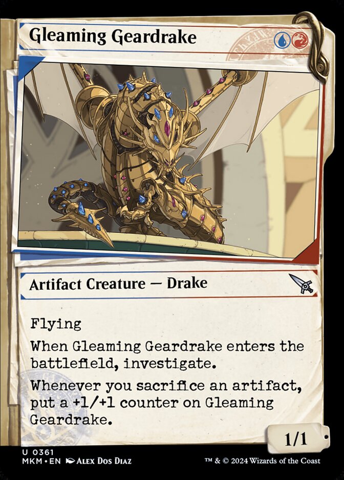 Gleaming Geardrake Showcase Foil
