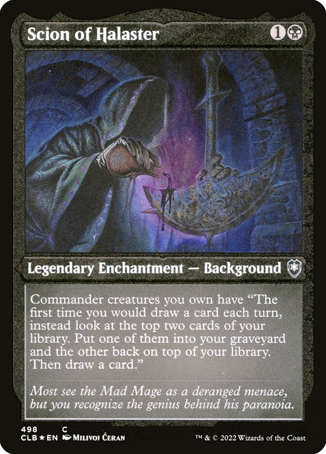Scion of Halaster Etched Foil