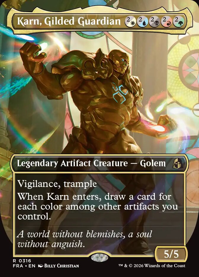 Karn, Gilded Guardian Borderless Echoed
