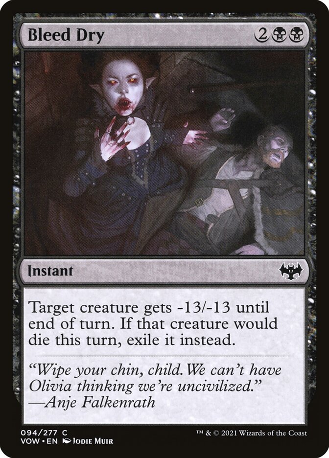 Bleed Dry Foil