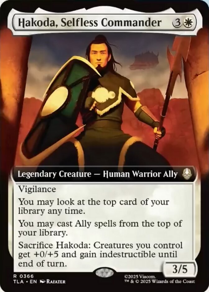 Hakoda, Selfless Commander Extended Art Foil