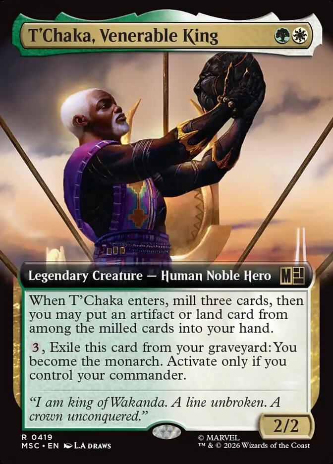 T'Chaka, Venerable King Extended Art