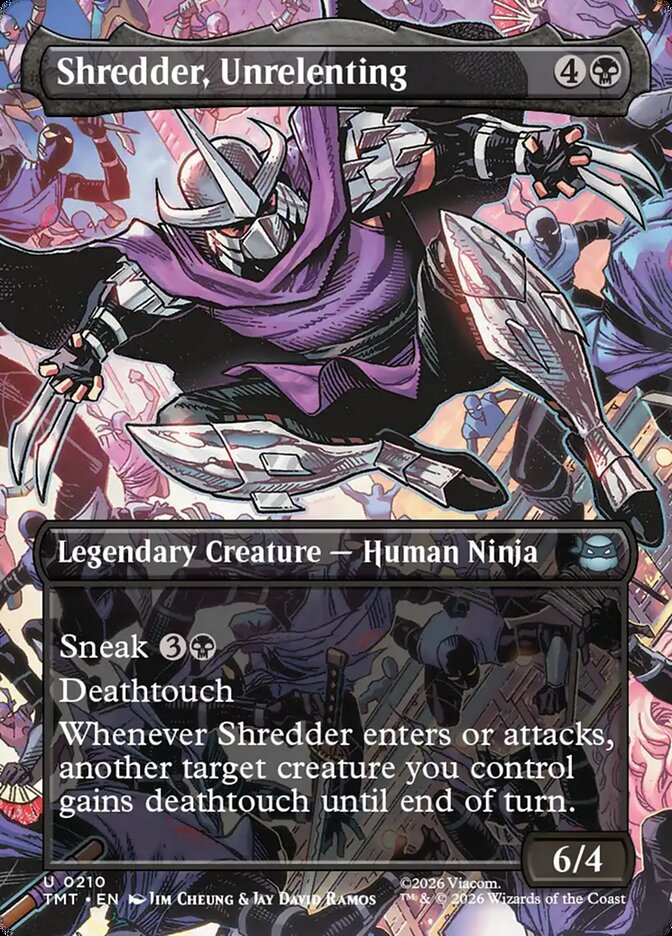Shredder, Unrelenting Borderless Scene Foil