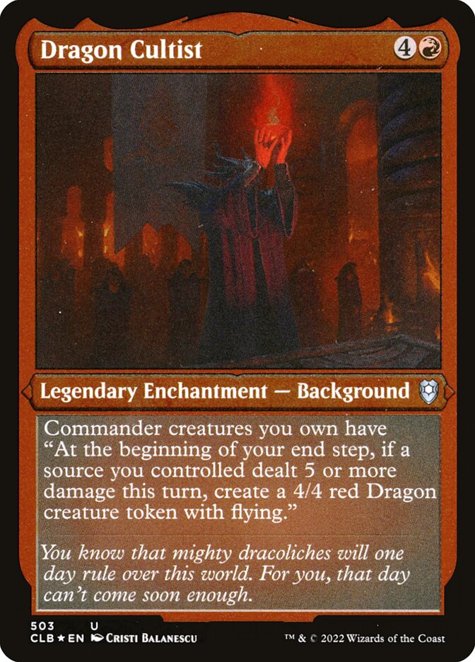 Dragon Cultist Etched Foil