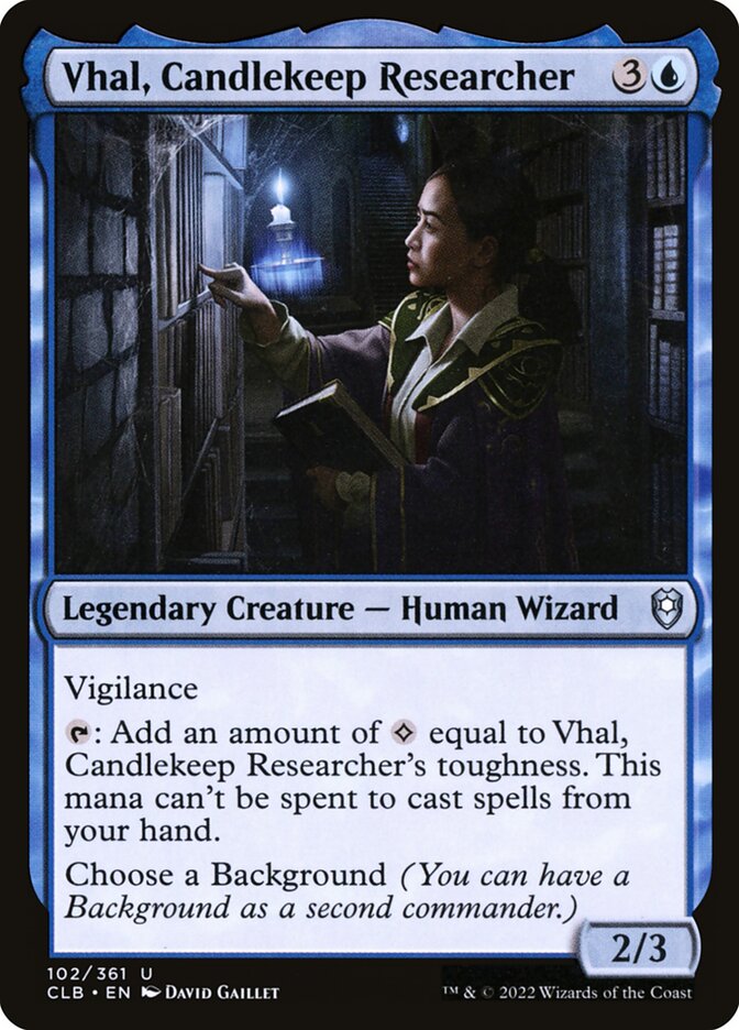 Vhal, Candlekeep Researcher Foil