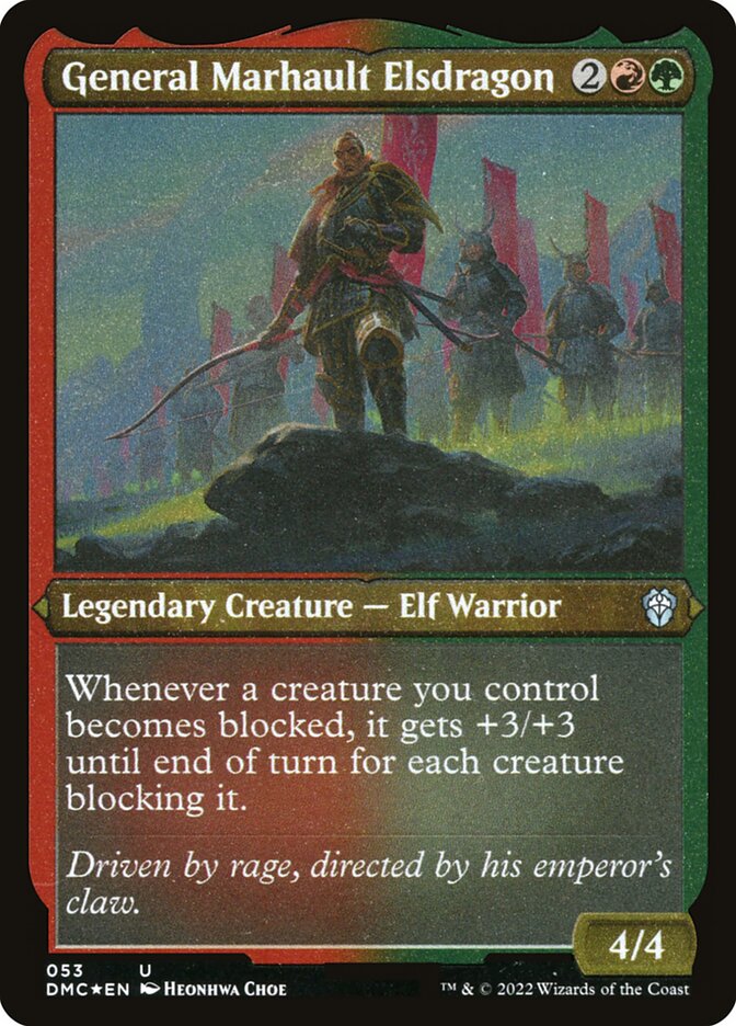 General Marhault Elsdragon Etched Foil