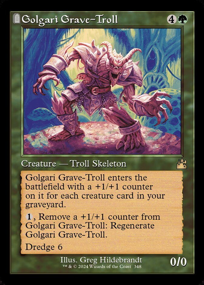 Golgari Grave-Troll Retro Frame