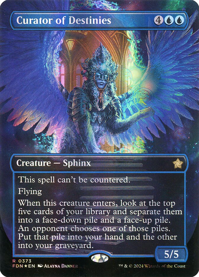 Curator of Destinies Borderless Mana Foil