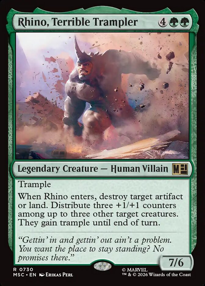 Rhino, Terrible Trampler Foil