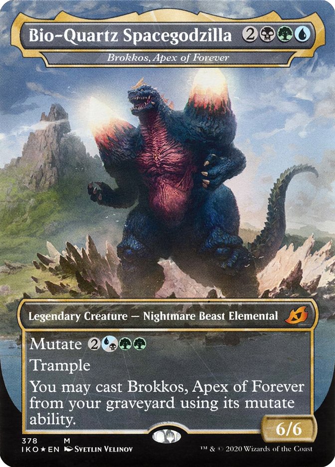 Brokkos, Apex of Forever Bio-Quartz Spacegodzilla Borderless (Godzilla Series)
