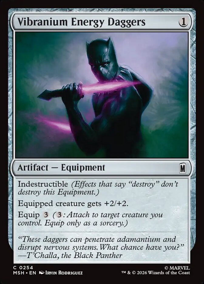 Vibranium Energy Daggers Foil