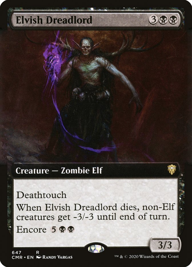 Elvish Dreadlord Extended Art Foil