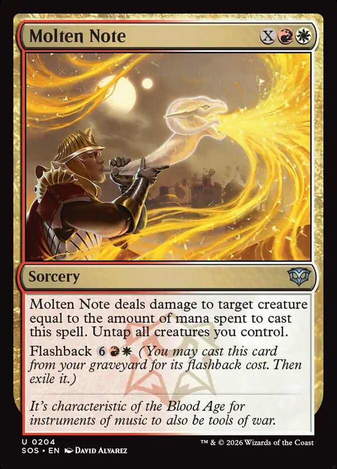 Molten Note Foil
