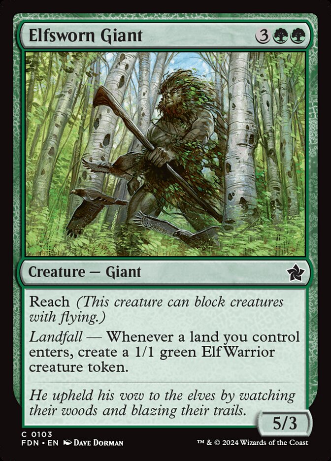 Elfsworn Giant Foil