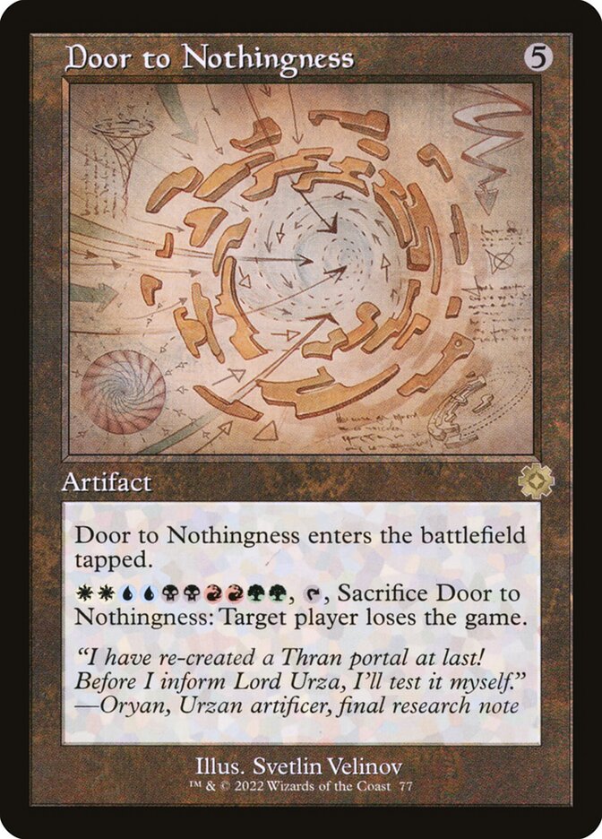 Door to Nothingness Retro Frame Foil
