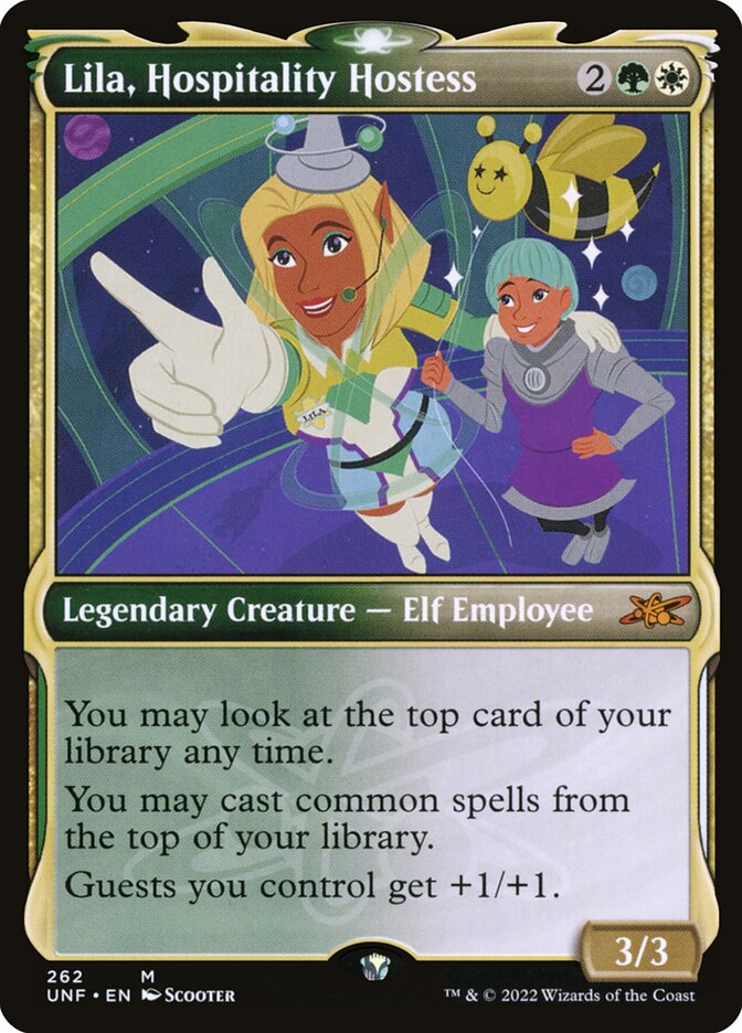 Lila, Hospitality Hostess Showcase Galaxy Foil