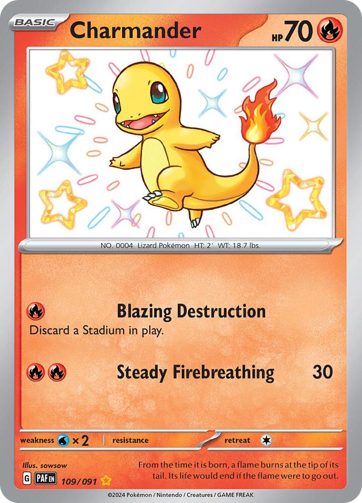 Charmander Shiny Rare foil