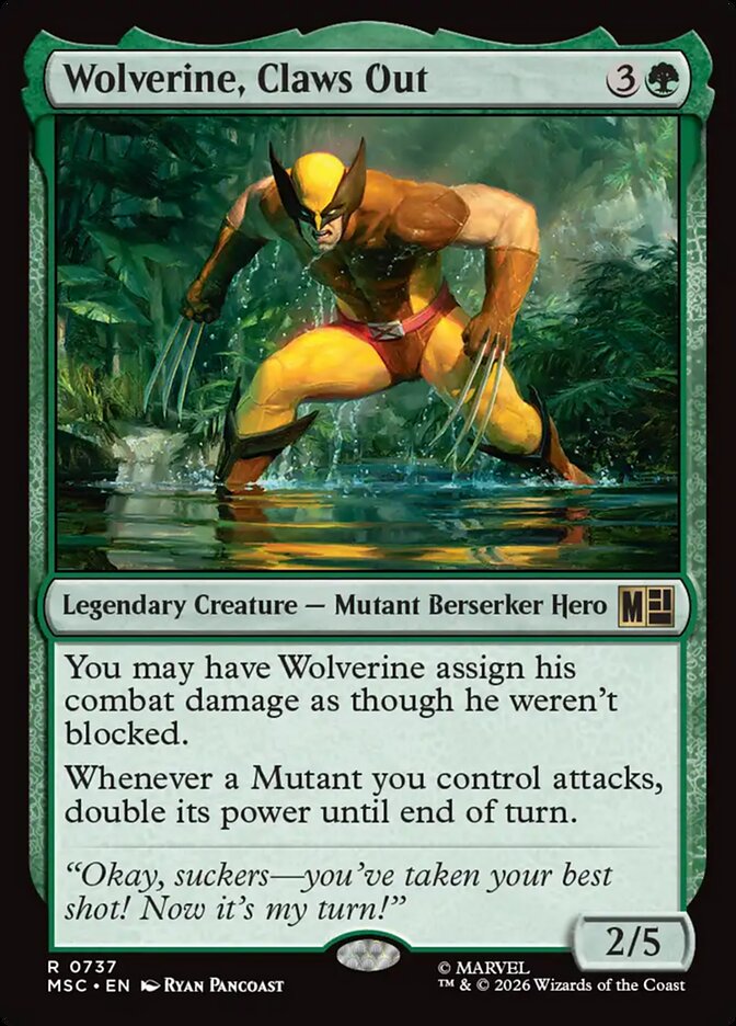 Wolverine, Claws Out Foil