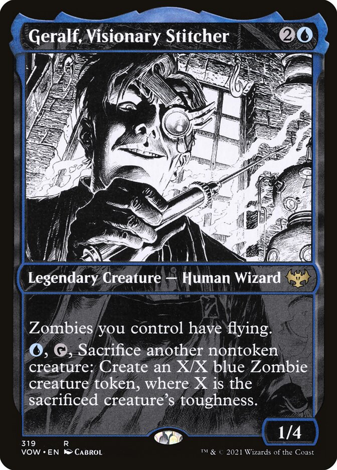 Geralf, Visionary Stitcher Showcase