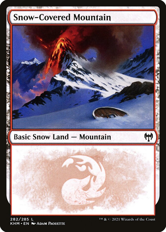 Snow-Covered Mountain Foil