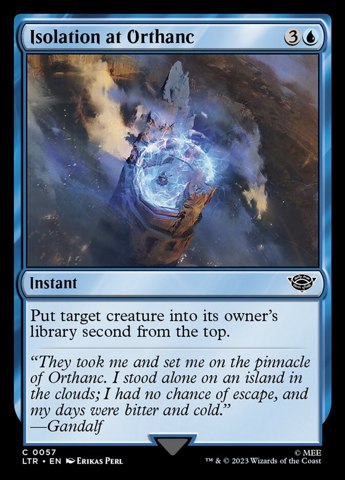 Isolation at Orthanc Foil
