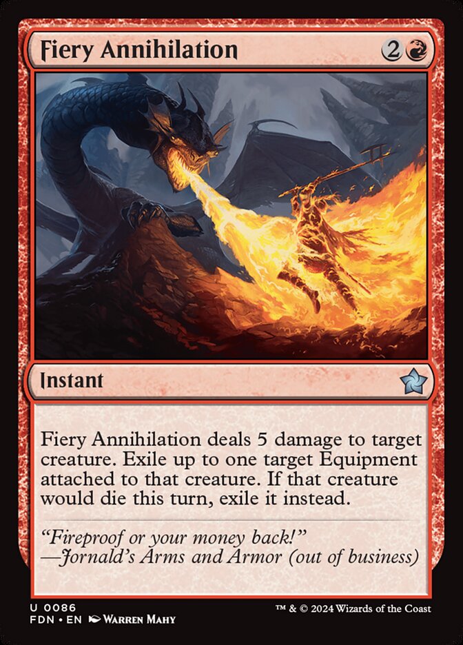 Fiery Annihilation Foil