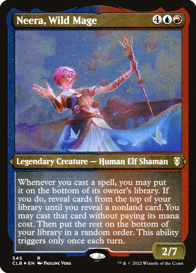 Neera, Wild Mage Etched Foil