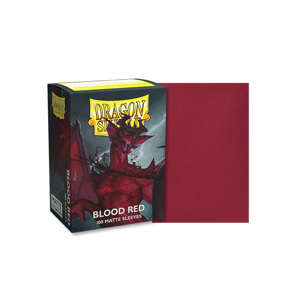 Micas Dragon Shield Blood Red Matte Sleeves