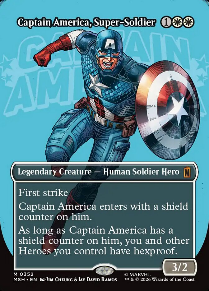 Captain America, Super-Soldier Borderless Logo Foil