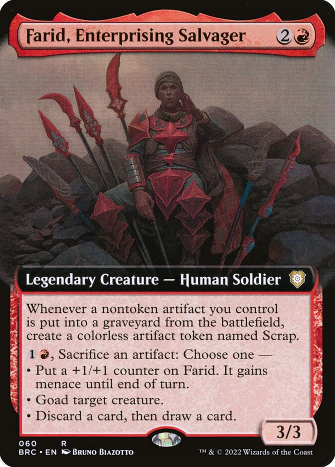 Farid, Enterprising Salvager Extended Art