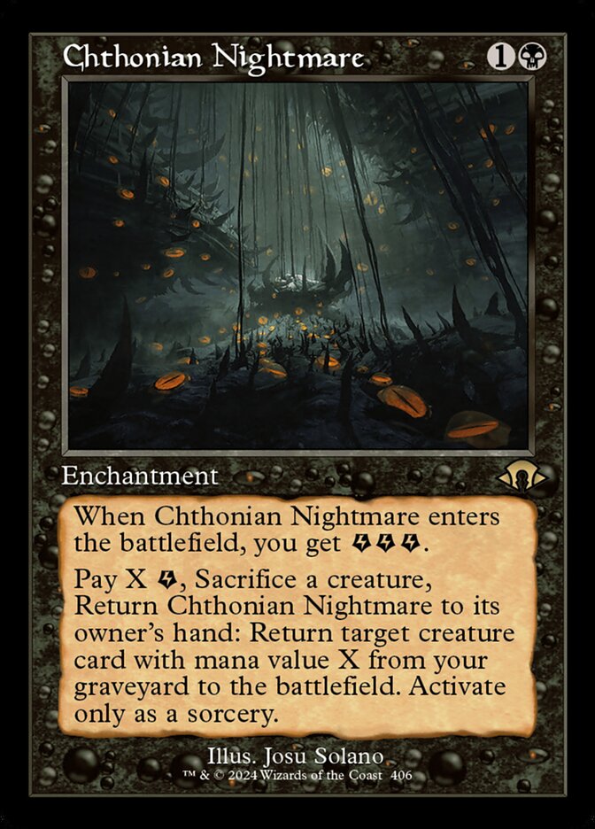 Chthonian Nightmare Retro Frame