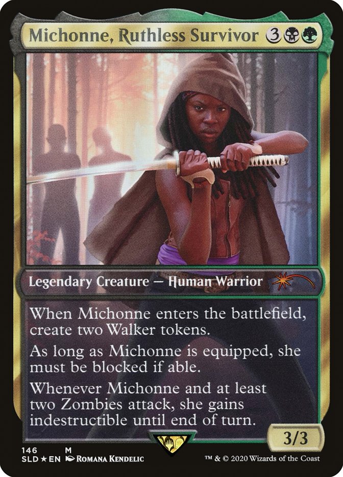 Michonne, Ruthless Survivor Secret Lair Foil