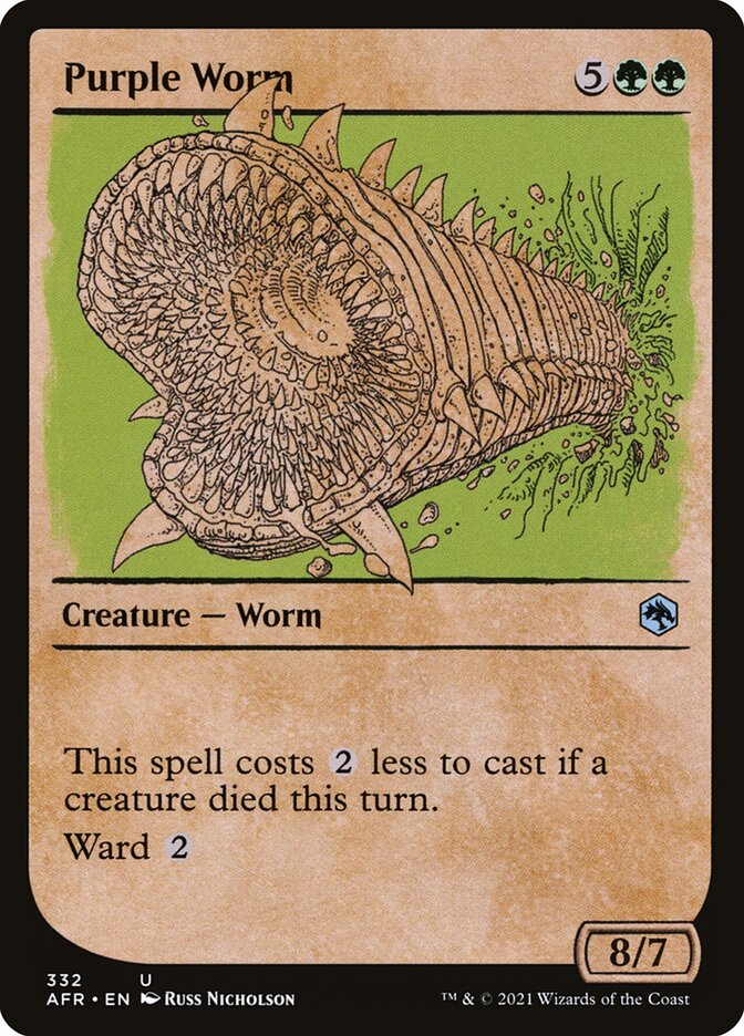 Purple Worm Showcase Foil