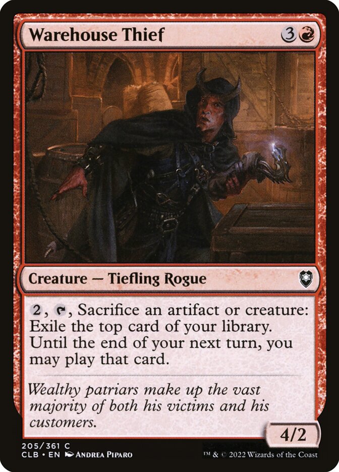 Warehouse Thief Foil