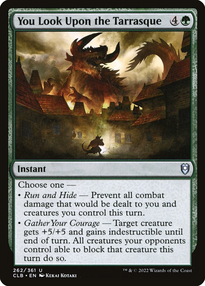 You Look Upon the Tarrasque Foil