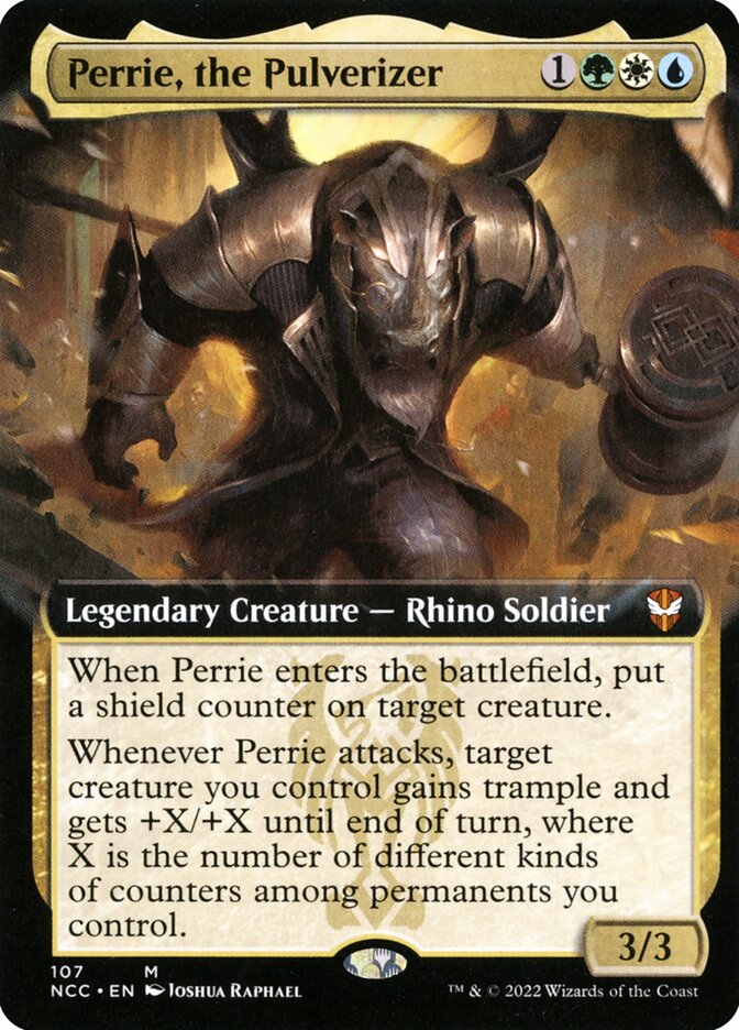 Perrie, the Pulverizer Extended Art Foil