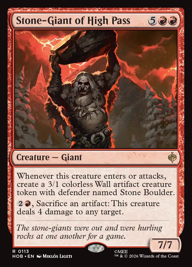 Stone-Giant of High Pass Foil