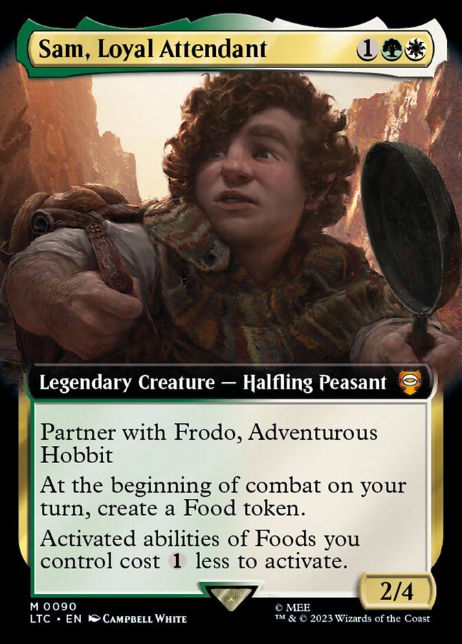 Sam, Loyal Attendant Extended Art Foil