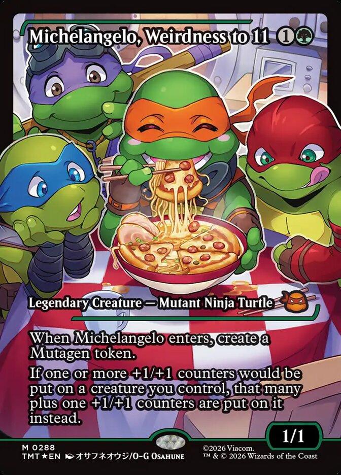 Michelangelo, Weirdness to 11 Japan Showcase Foil