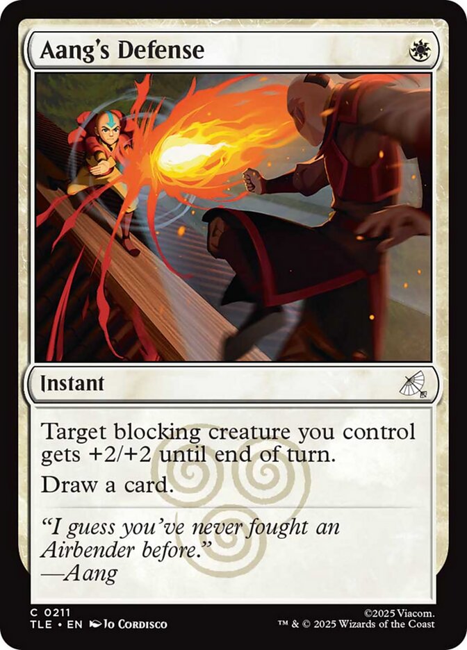Aang's Defense Foil