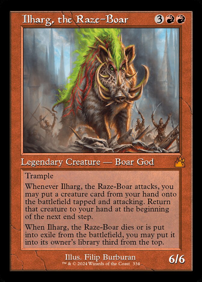 Ilharg, the Raze-Boar Retro Frame